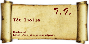Tót Ibolya névjegykártya