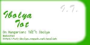 ibolya tot business card